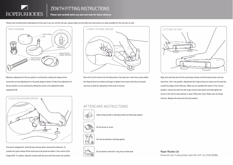 Image de la première page du manuel de l'appareil Zenith
