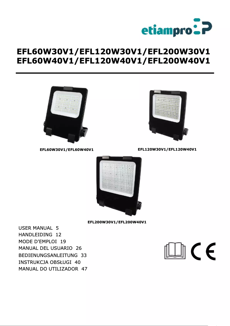Page n°1 - Manuel utilisateur EtiamPro EFL120W40V1