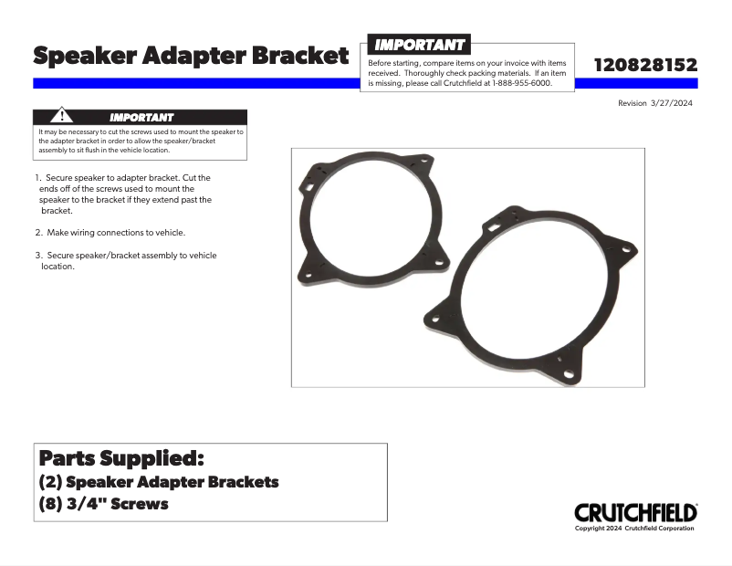 Page 1 de la notice Manuel utilisateur Metra 82-8152