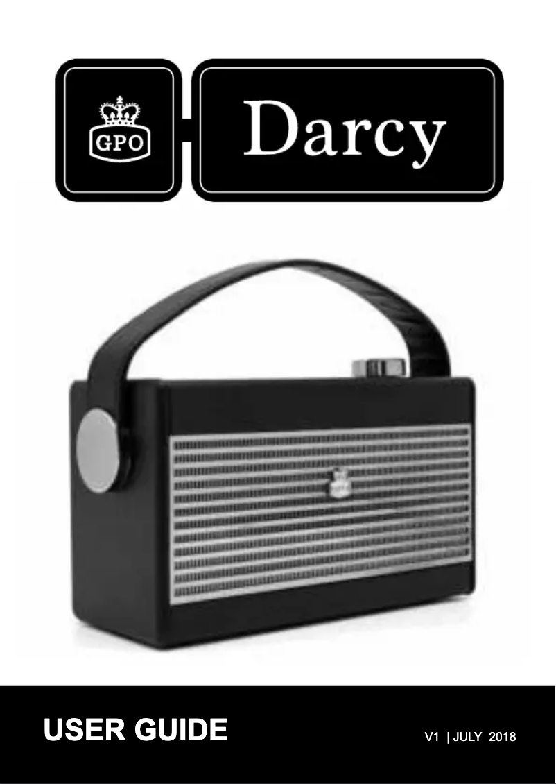 Page 1 de la notice Manuel utilisateur GPO Darcy