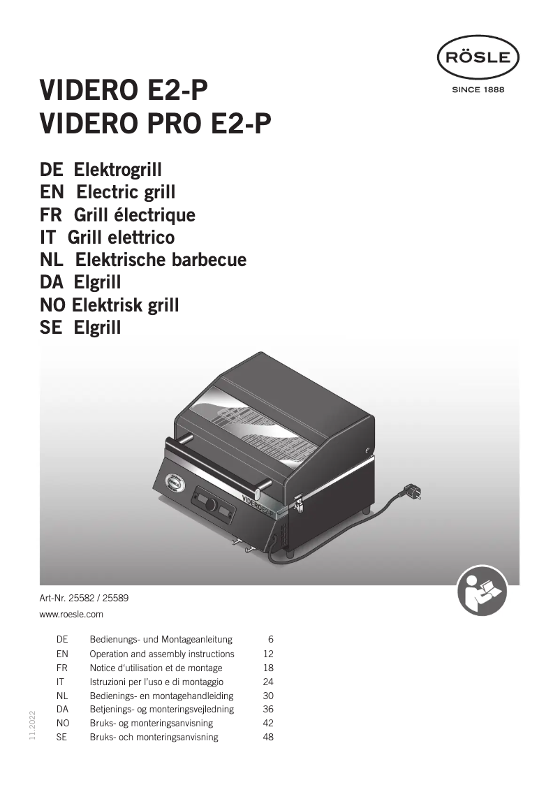 Page 1 de la notice Manuel utilisateur Roesle Videro E2-P