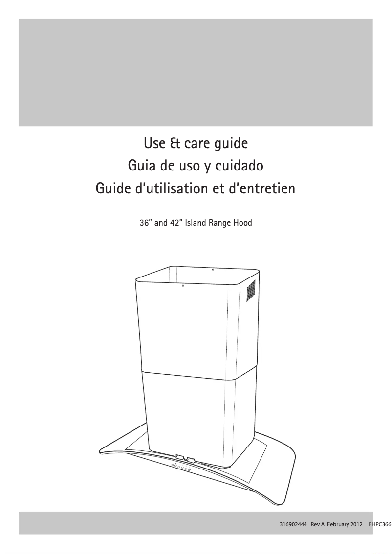 Image de la première page du manuel de l'appareil FHPC4260LS