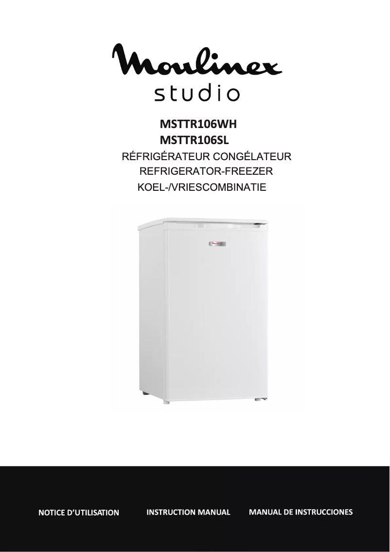 Page n°1 - Manuel utilisateur Moulinex MSTTR106SL