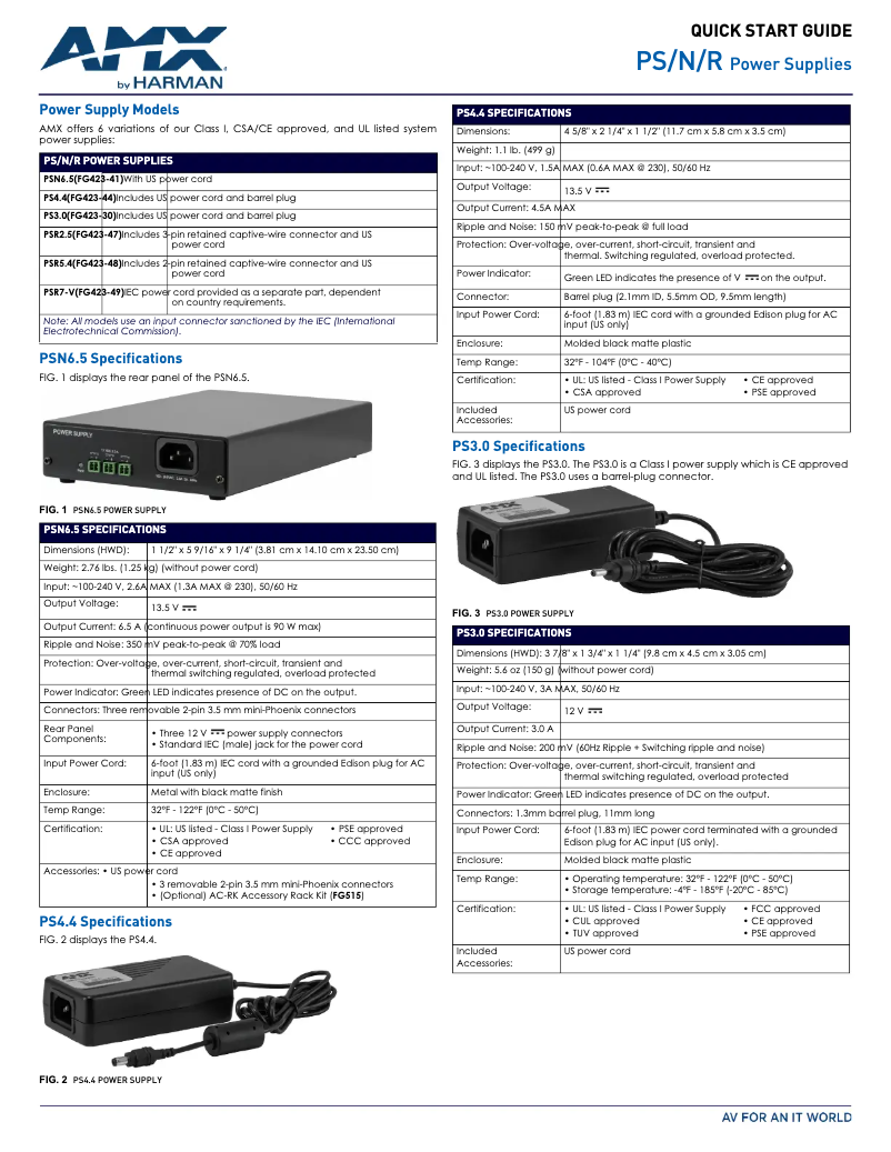 Image de la première page du manuel de l'appareil PS4.4