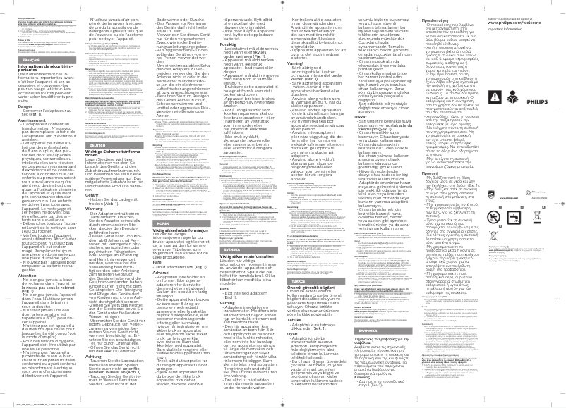 Page n°1 - Mode d'emploi Philips Norelco QG3360