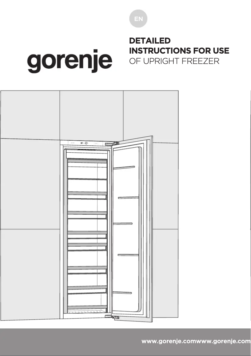 Page n°1 - Mode d'emploi Gorenje FNI4181E1