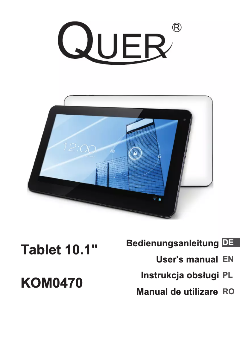 Image de la première page du manuel de l'appareil KOM0470