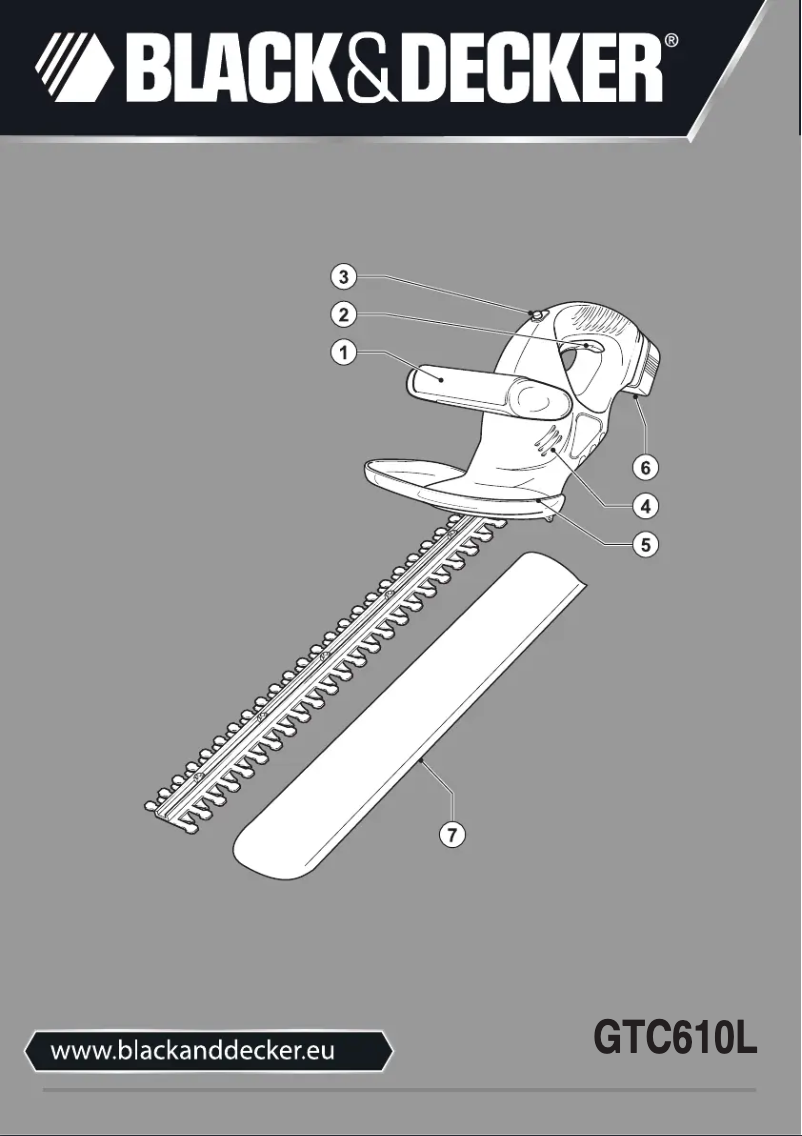 Page n°1 - Manuel utilisateur Black & Decker GTC610L