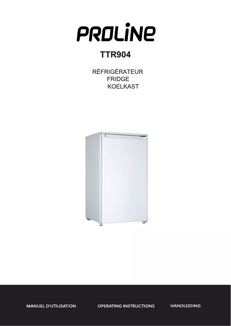Page 1 de la notice Manuel utilisateur Proline TTR904