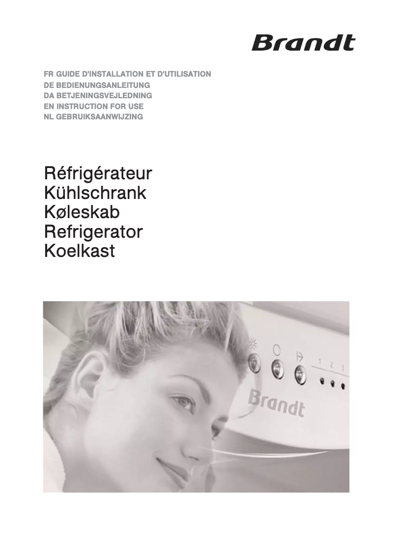 Page 1 of the manual User Manual Brandt BIC2272SW