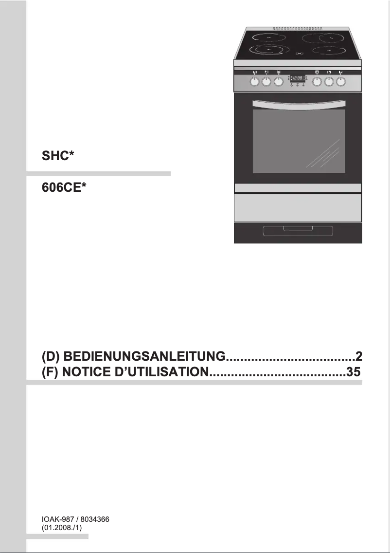 Page 1 of the manual User Manual Amica SHC 11164 E