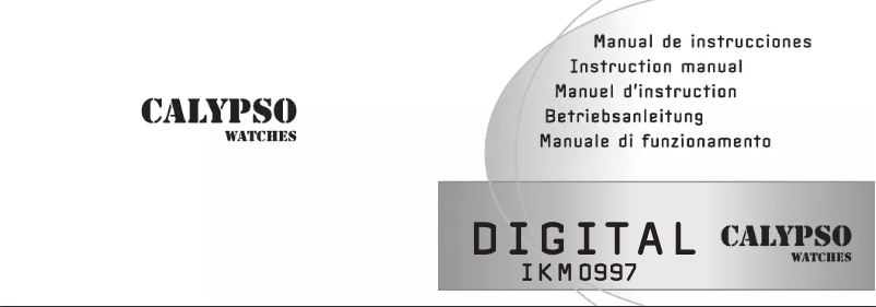 Page 1 de la notice Manuel utilisateur Calypso K5625 Digital