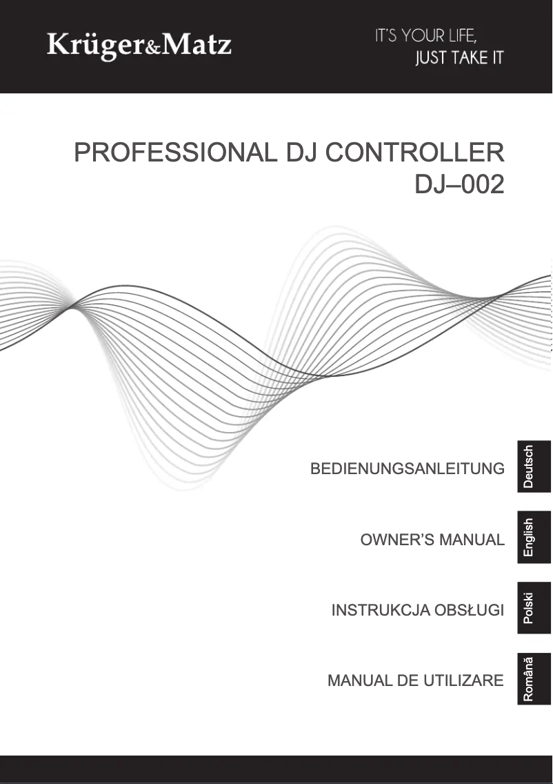 Page n°1 - Manuel utilisateur Krüger&Matz KMDJ002
