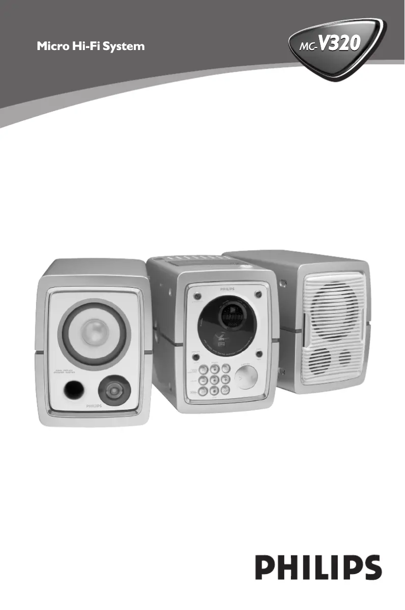 Page n°1 - Manuel utilisateur Philips MC-V320