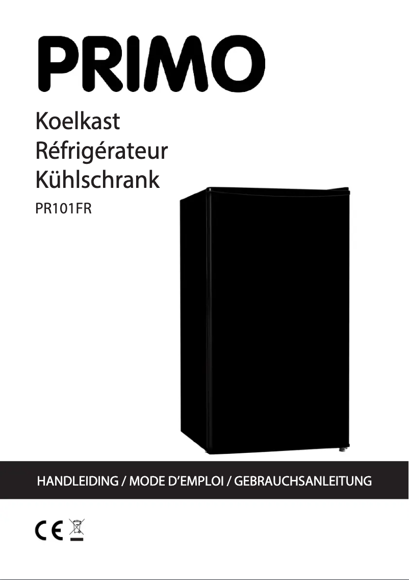 Page 1 de la notice Manuel utilisateur Primo PR101FR