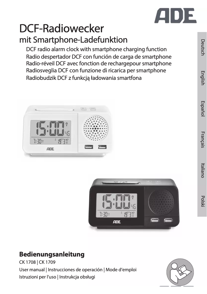 Page n°1 - Manuel utilisateur ADE CK 1709