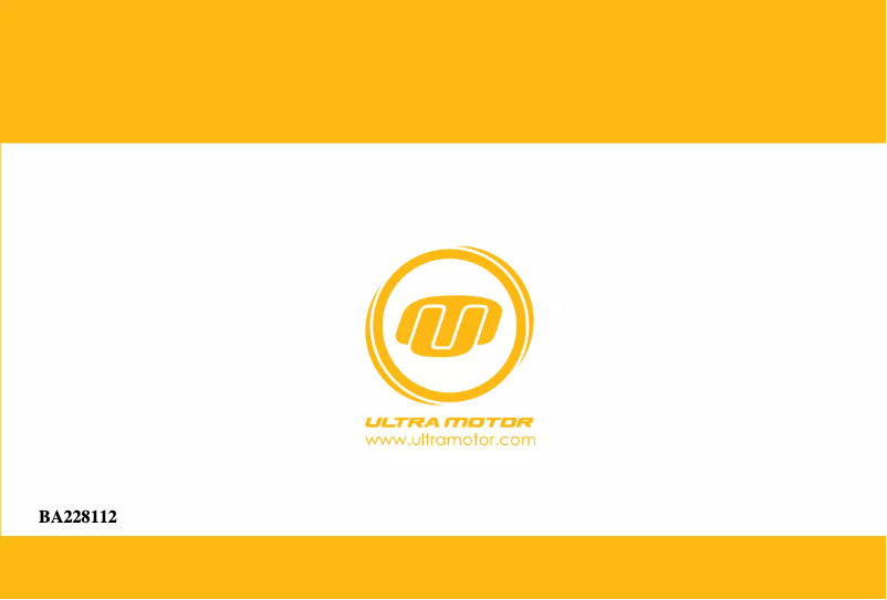 Página 1 del manual Manual de usuario Ultra Motor A2B