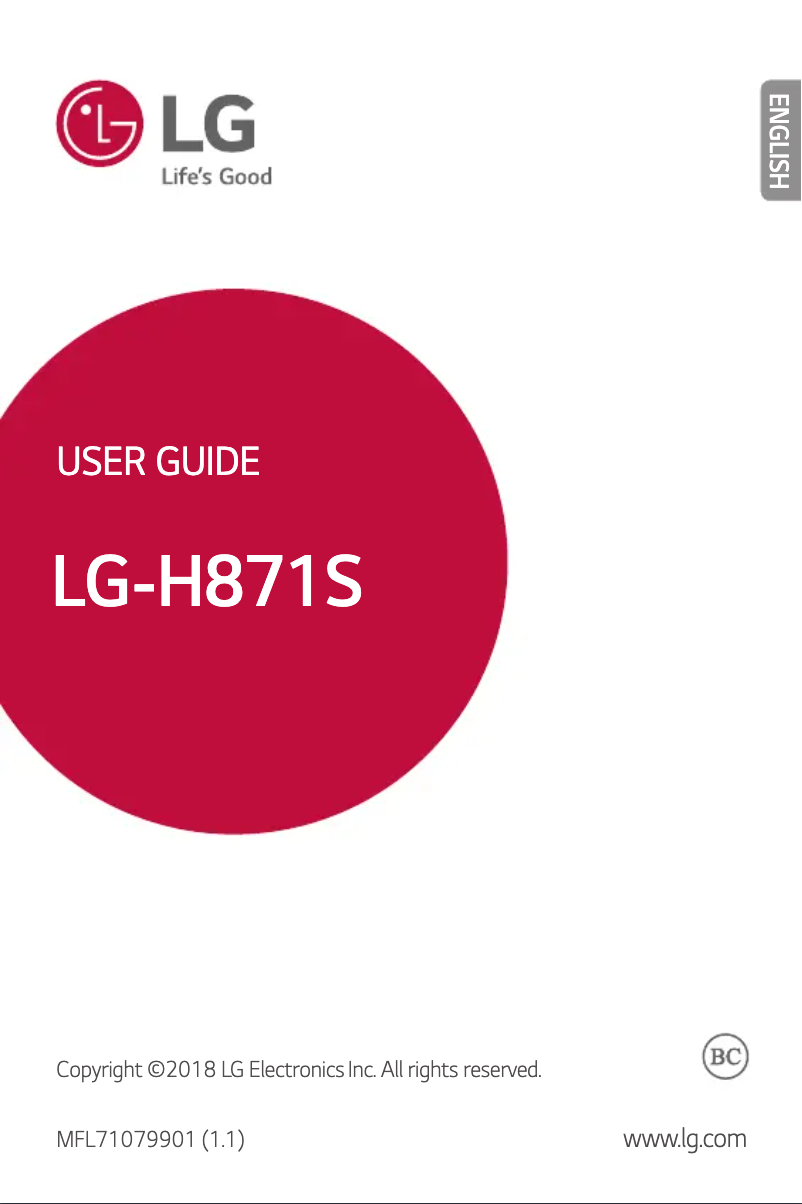 Página 1 del manual Manual de usuario LG G6 Duo
