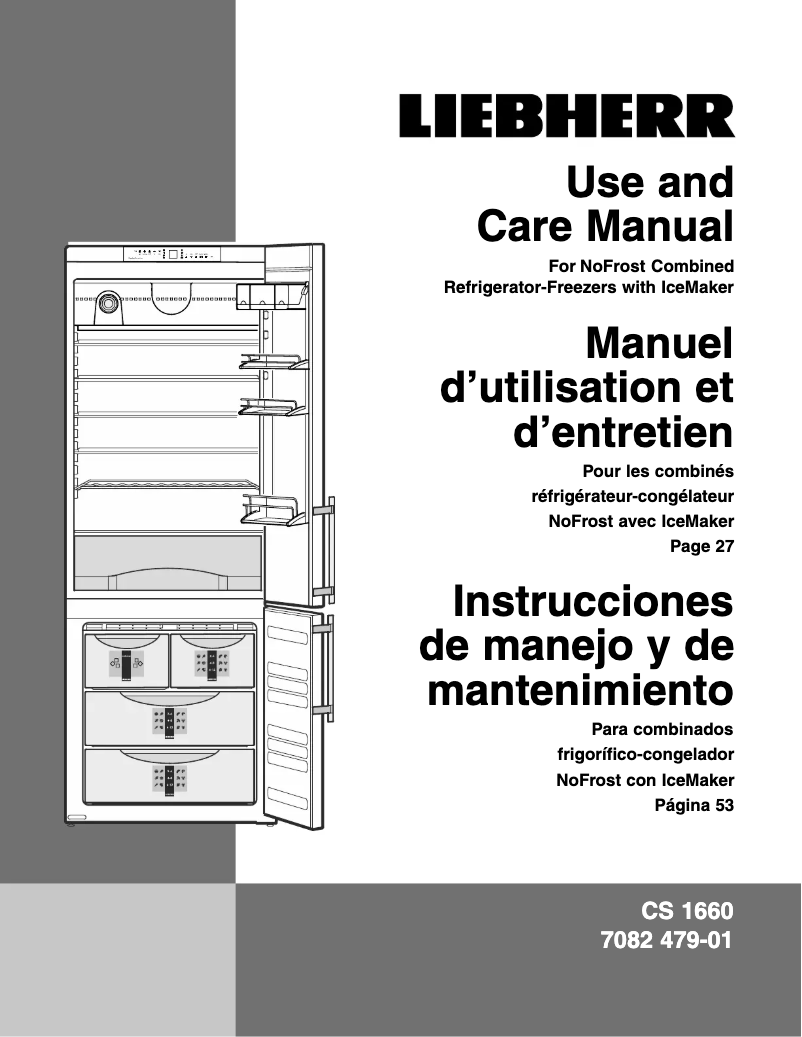 Page n°1 - Manuel utilisateur Liebherr CS 1660