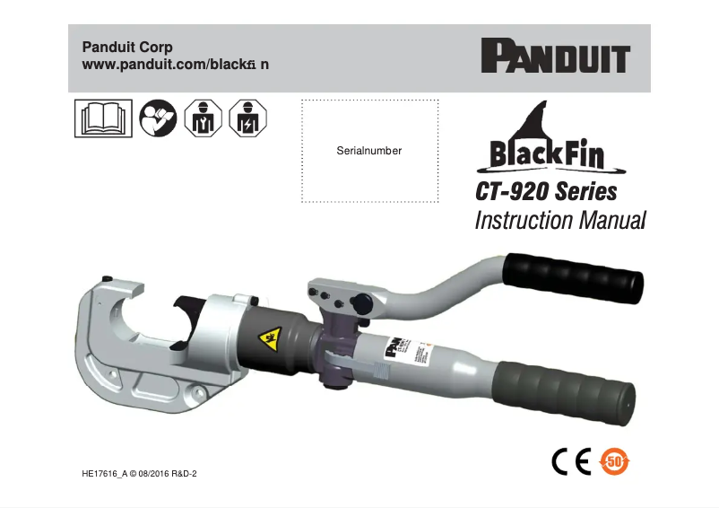 Page n°1 - Manuel utilisateur Panduit CT-920