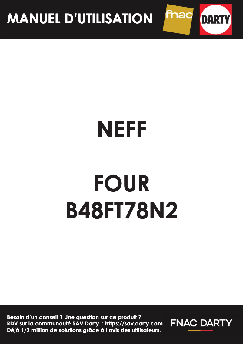 Page n°1 - Manuel utilisateur Neff B48FT78N2