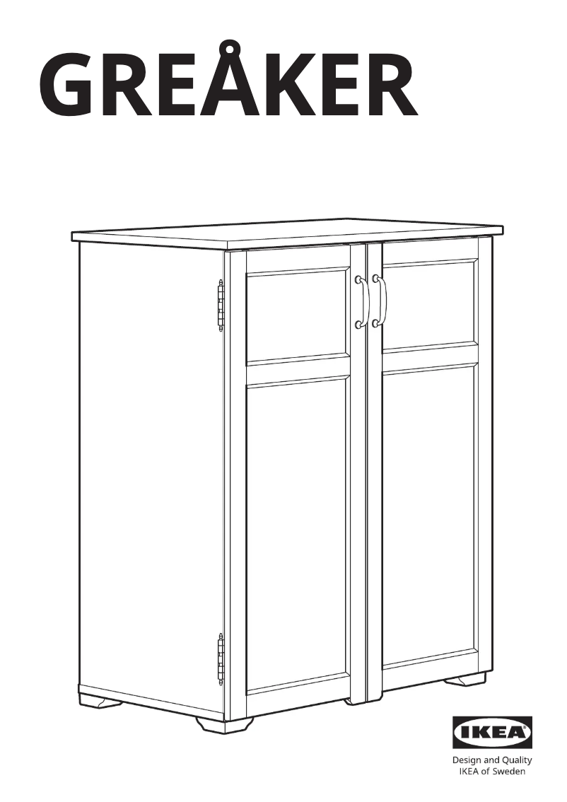 Página 1 del manual Manual de usuario Ikea GREÅKER 505.010.71