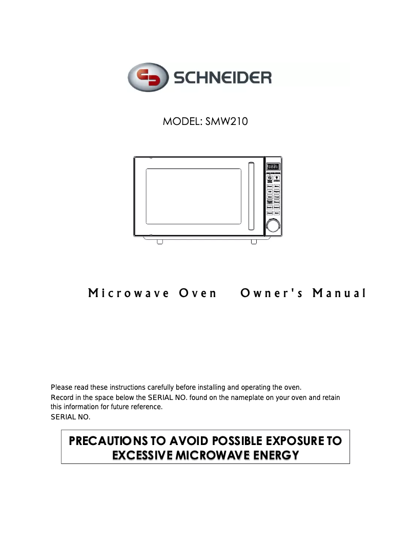 Page n°1 - Manuel utilisateur Schneider SMW 210