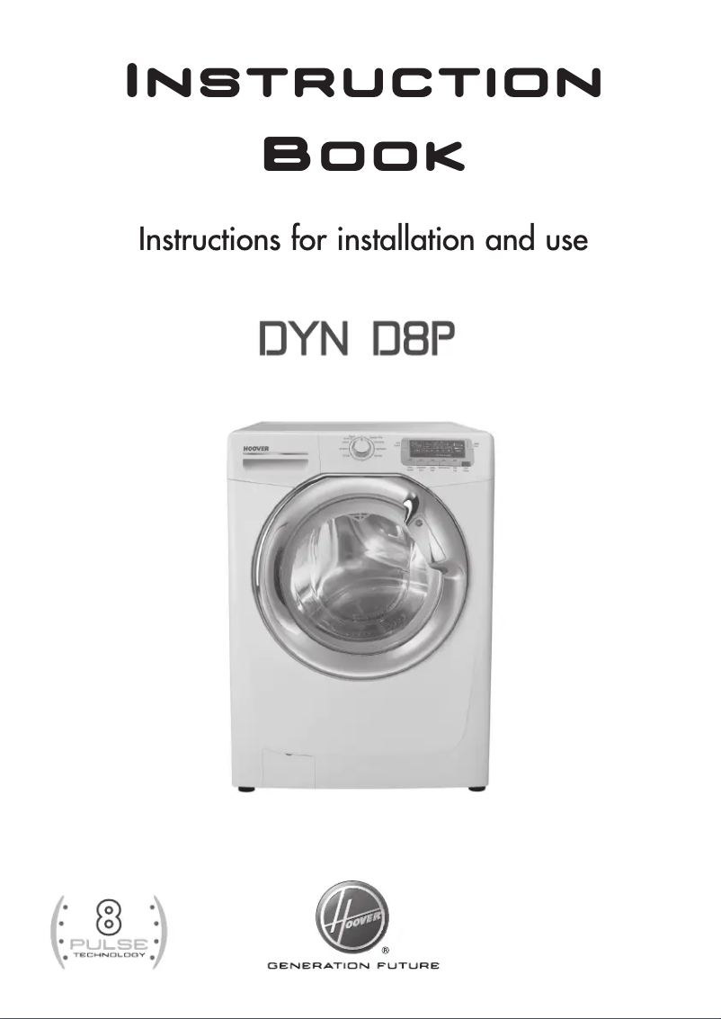 Page 1 de la notice Manuel utilisateur Hoover DYN 9124D3P