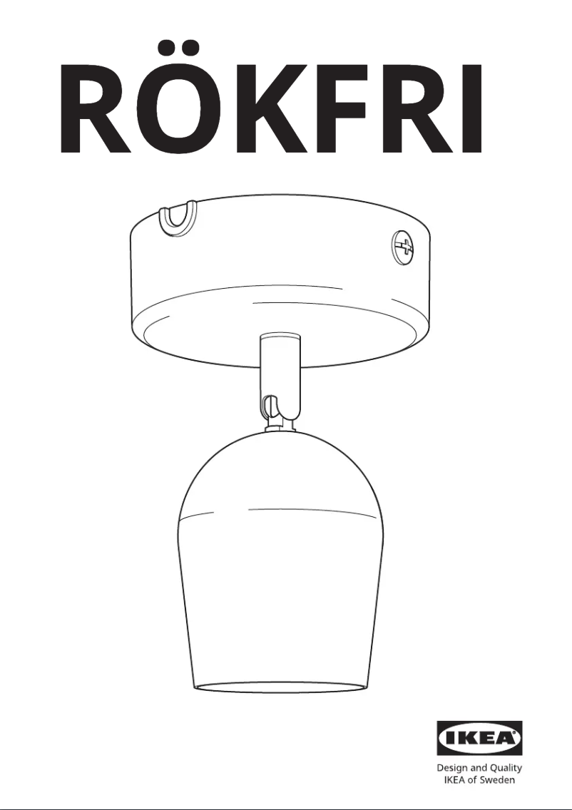 Page 1 de la notice Manuel utilisateur Ikea RÖKFRI 005.776.24