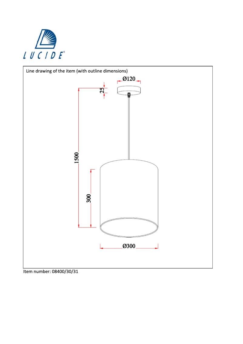 Page n°1 - Manuel utilisateur Lucide Moda 08400/30/31