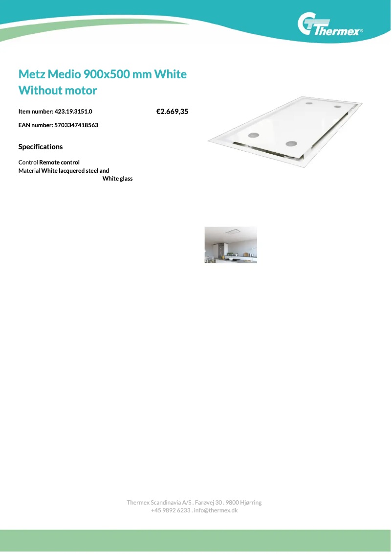 Page n°1 - Fiche technique Thermex Metz Medio