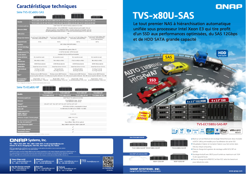 Image de la première page du manuel de l'appareil TVS-EC1580MU-SAS-RP