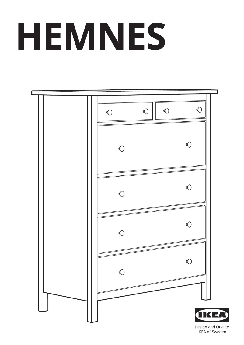 Página 1 del manual Manual de usuario Ikea HEMNES 602.392.68