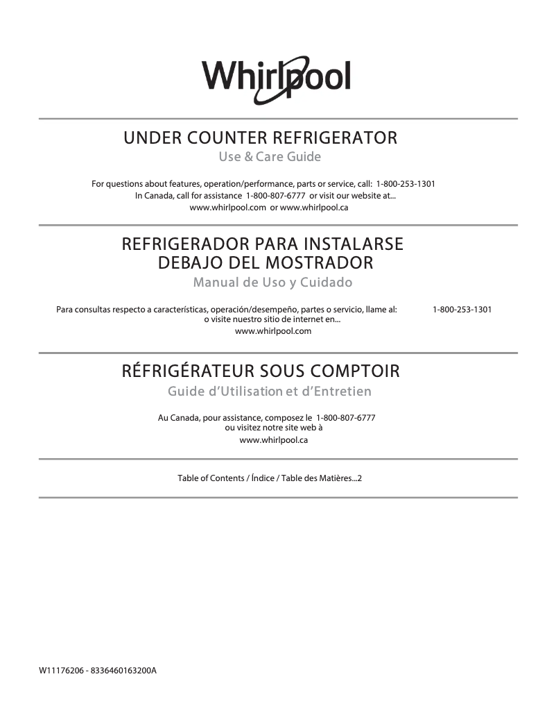 Image de la première page du manuel de l'appareil WUR50X24HZ