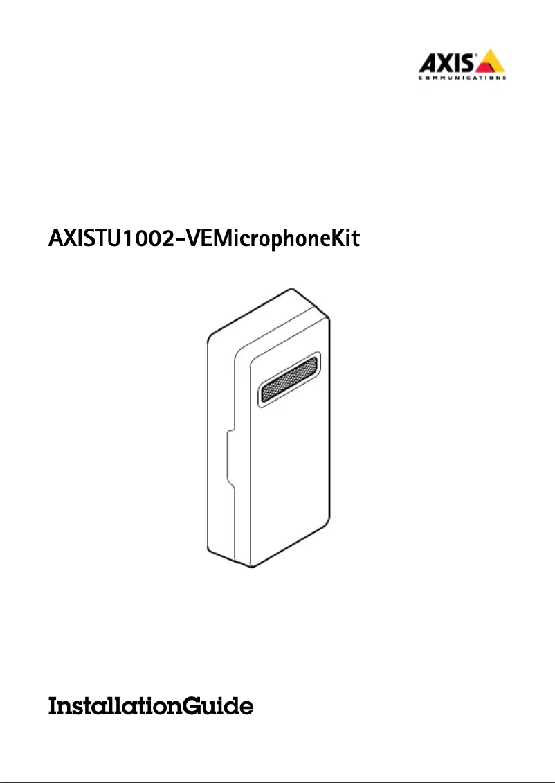 Image de la première page du manuel de l'appareil TU1002-VE