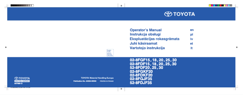 Image de la première page du manuel de l'appareil 02-8FDF20