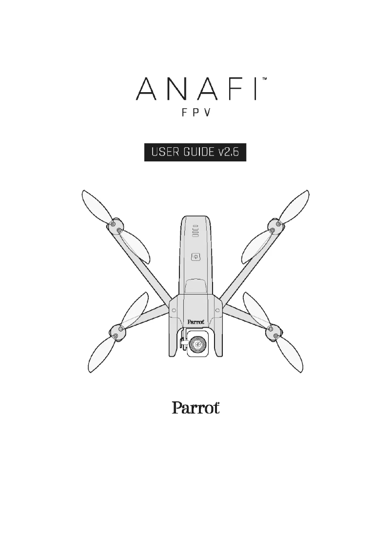 Image de la première page du manuel de l'appareil Anafi FPV