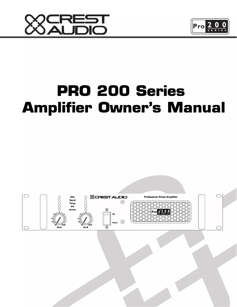 Image de la première page du manuel de l'appareil Pro 7200