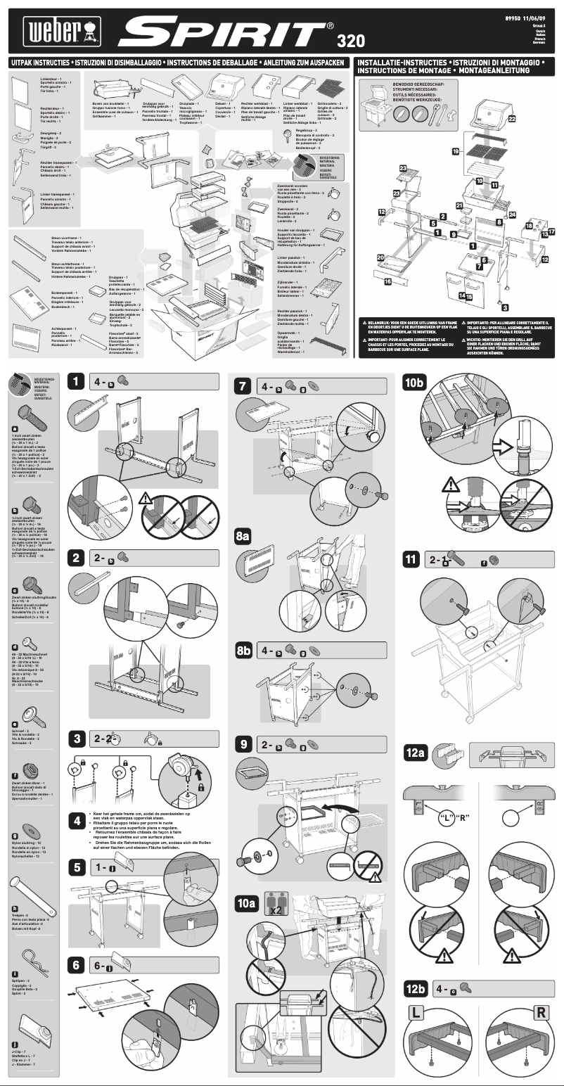 Page n°1 - Manuel utilisateur Weber Spirit Premium E320