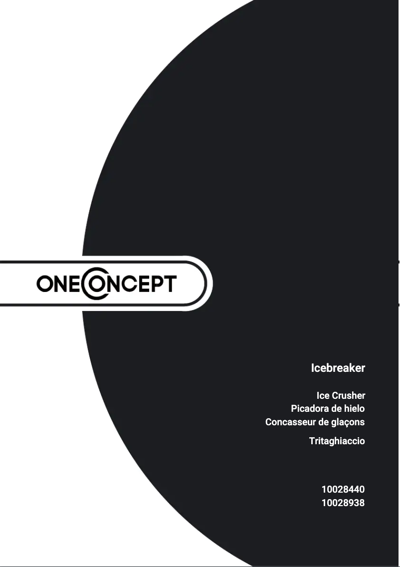 Page n°1 - Manuel utilisateur OneConcept Icebreaker