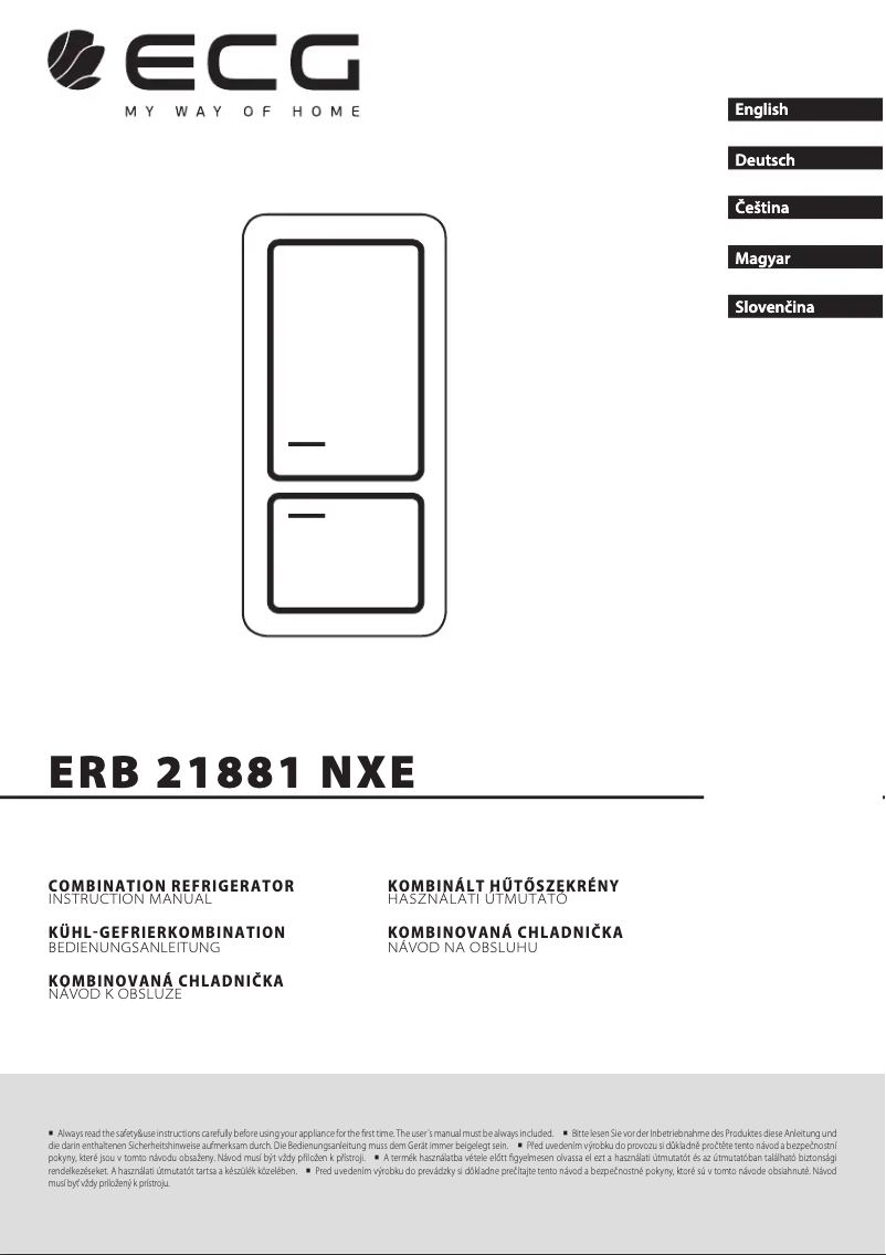Image de la première page du manuel de l'appareil EFP 11981 WE