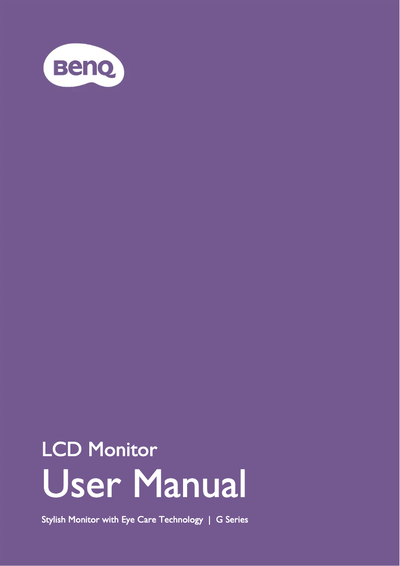 Image de la première page du manuel de l'appareil GW2785TC