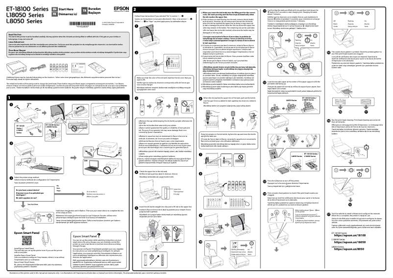 Page n°1 - Guide d'installation Epson EcoTank ET-18100