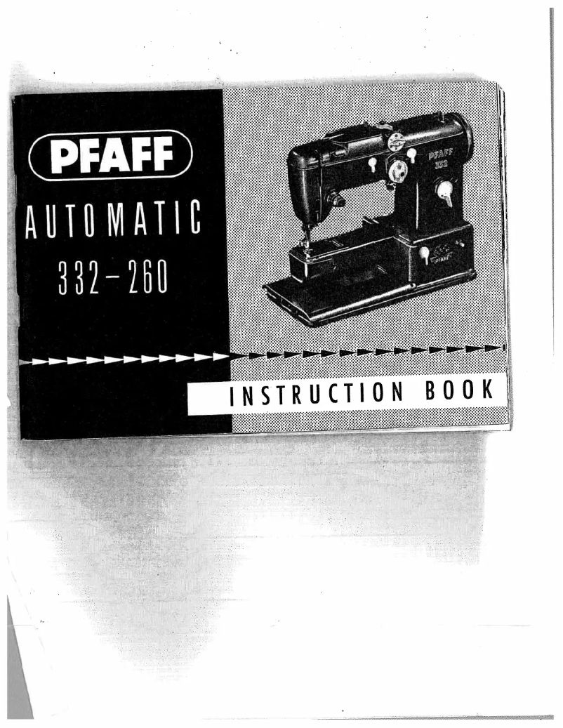 Page n°1 - Manuel utilisateur Pfaff automatic 332