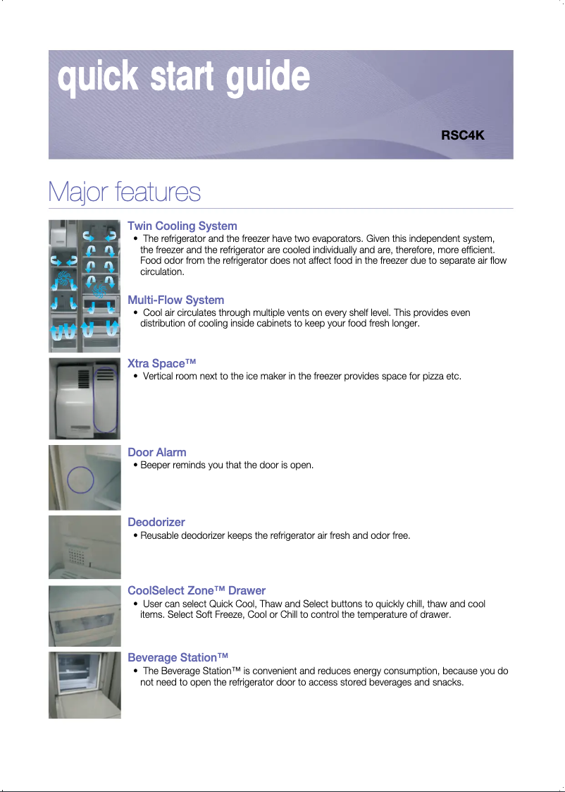 Page n°1 - Guide d'installation Samsung K70KWSH