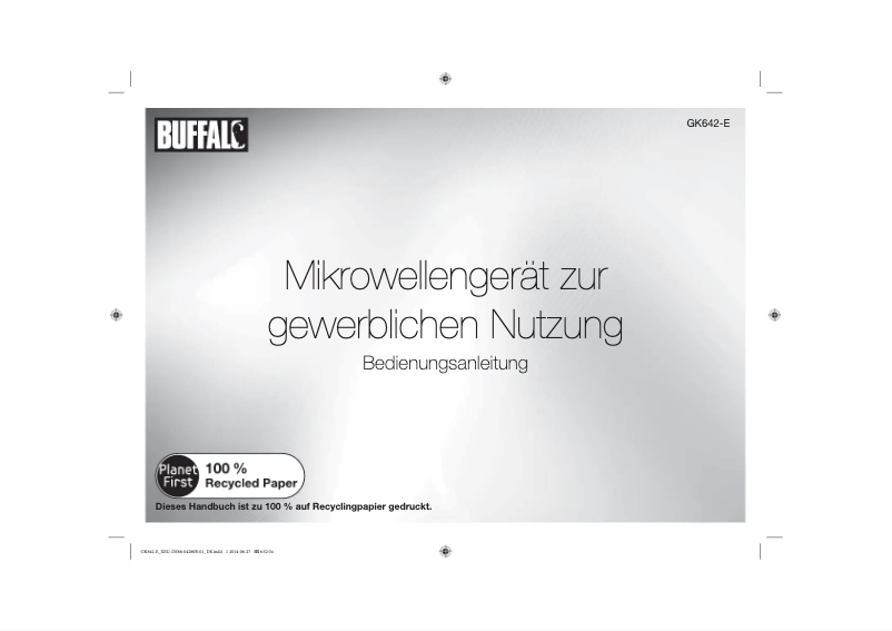 Page n°1 - Manuel utilisateur Buffalo GK642-E