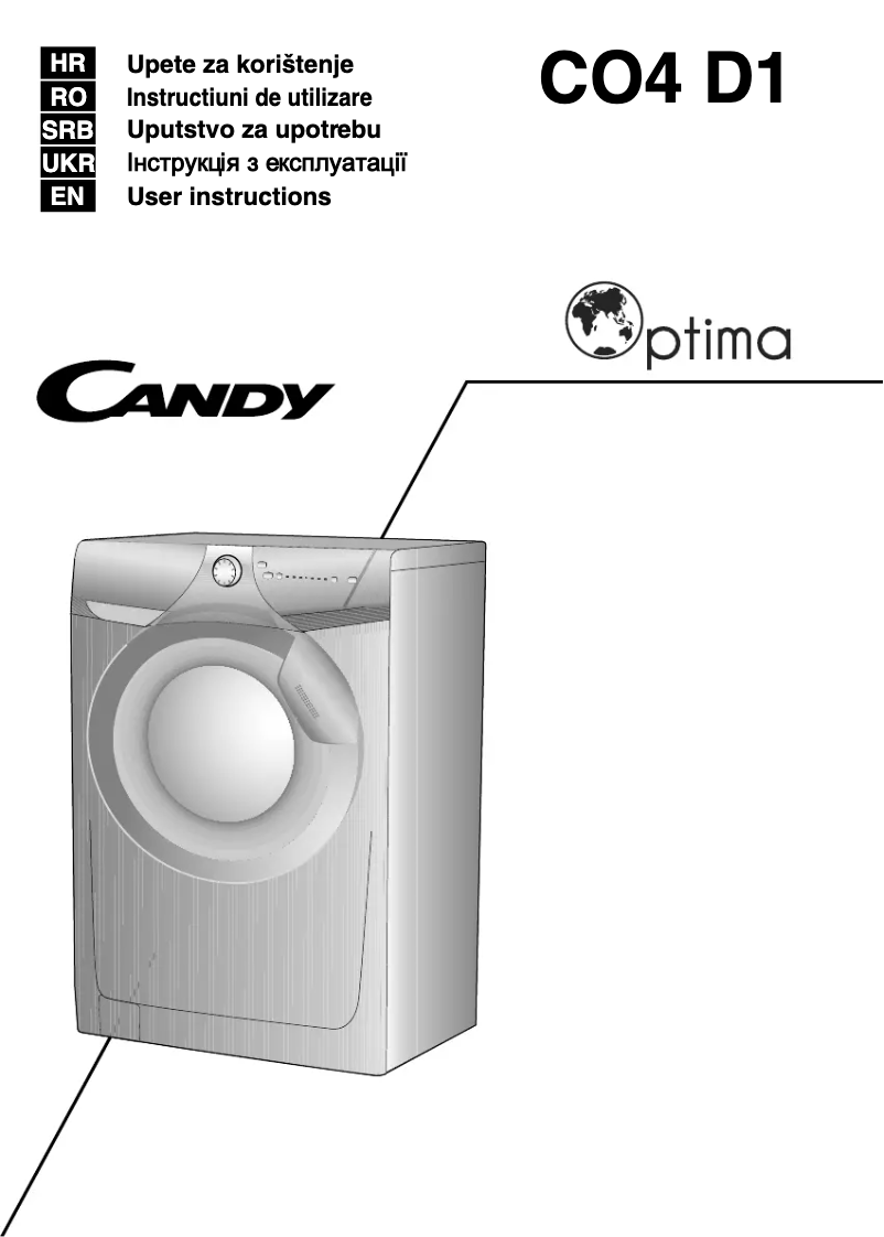 Página 1 del manual Manual de usuario Candy CO4 1061D1-S