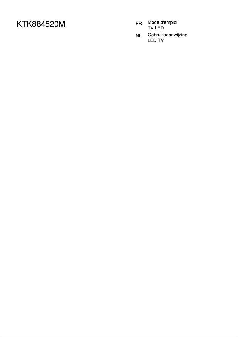 Page 1 de la notice Manuel utilisateur AEG KTK884520M