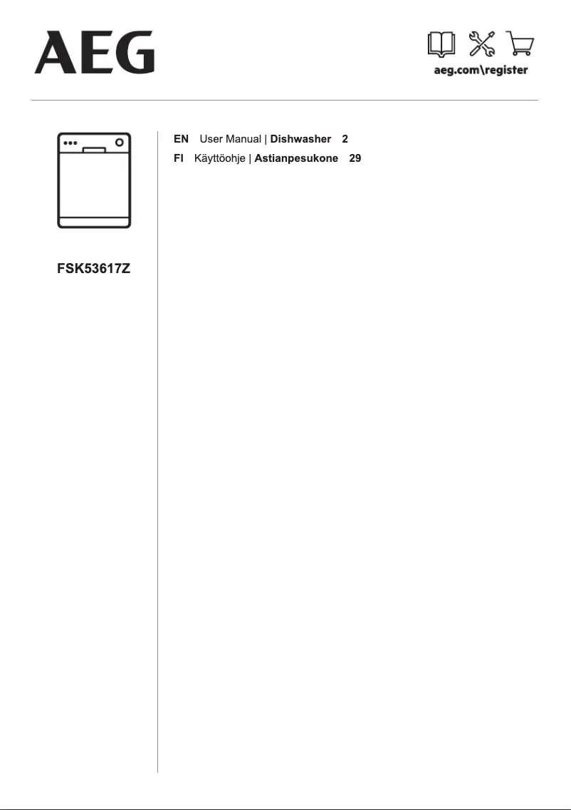 Page 1 de la notice Manuel utilisateur AEG FSK53617Z