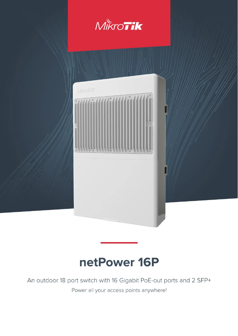 Page n°1 - Brochure Mikrotik netPower 16P